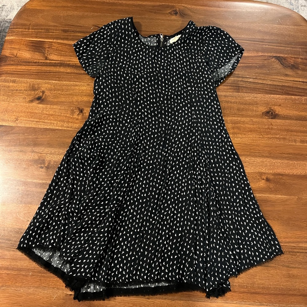 Silence + Noise Black and White Patterned Women’s Dress